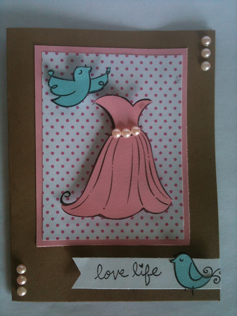 Lawn Fawn Card, Love Life