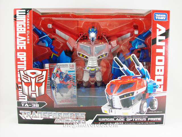 Transformers Wingblade Optimus Prime Animated Takara - caja