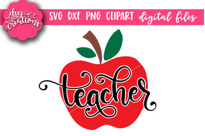 Download Teacher Apple Svg Cut File Free