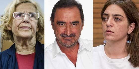 Manuela Carmena, Carlos Herrera y Celia Mayer.