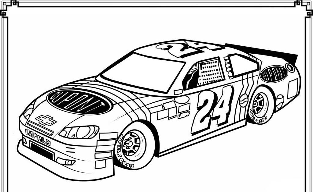 Coloring For Kids Car : Color by Number Race Car | Worksheet