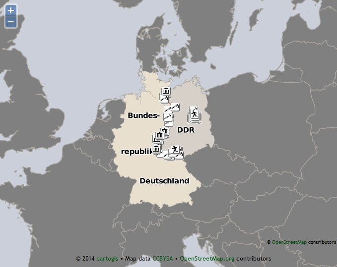 Verlauf Der Mauer Karte | Karte