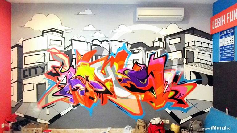 Download Gratis Gambar Projek Jasa Lukis Dinding Surabaya Graffiti Dan Mural 3d Kekinian Terkeren by Cikimm