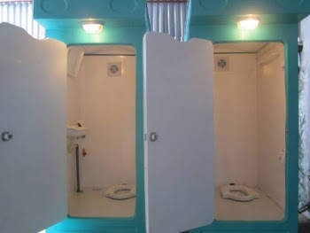 Nhà vệ sinh di động công trường cấp nước trực tiếp
