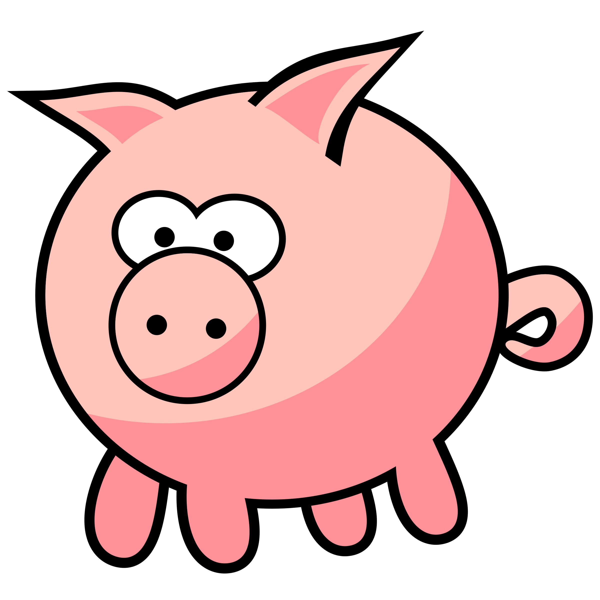 Cartoon Clipart Piggy Cartoon Clipart Pig - img-pewpew