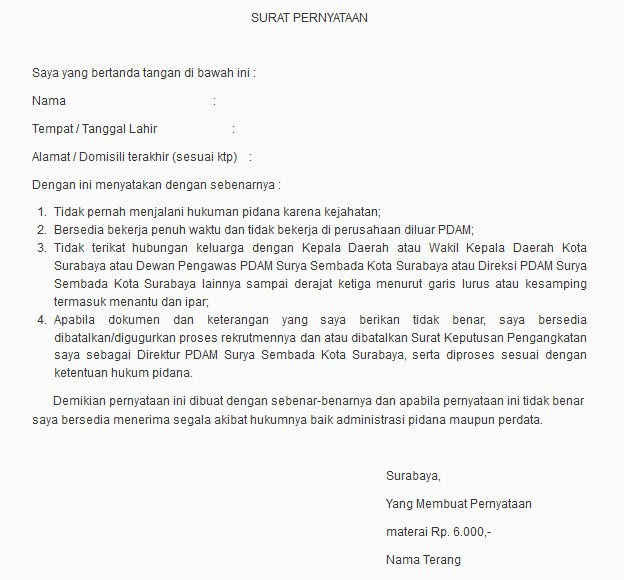 Contoh Surat Lamaran Kerja Di Pt Rifan Financindo Berjangka