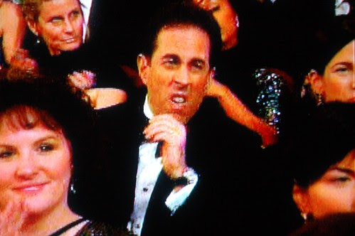 Jerry Seinfeld reacts to Al Gore at the Oscars
