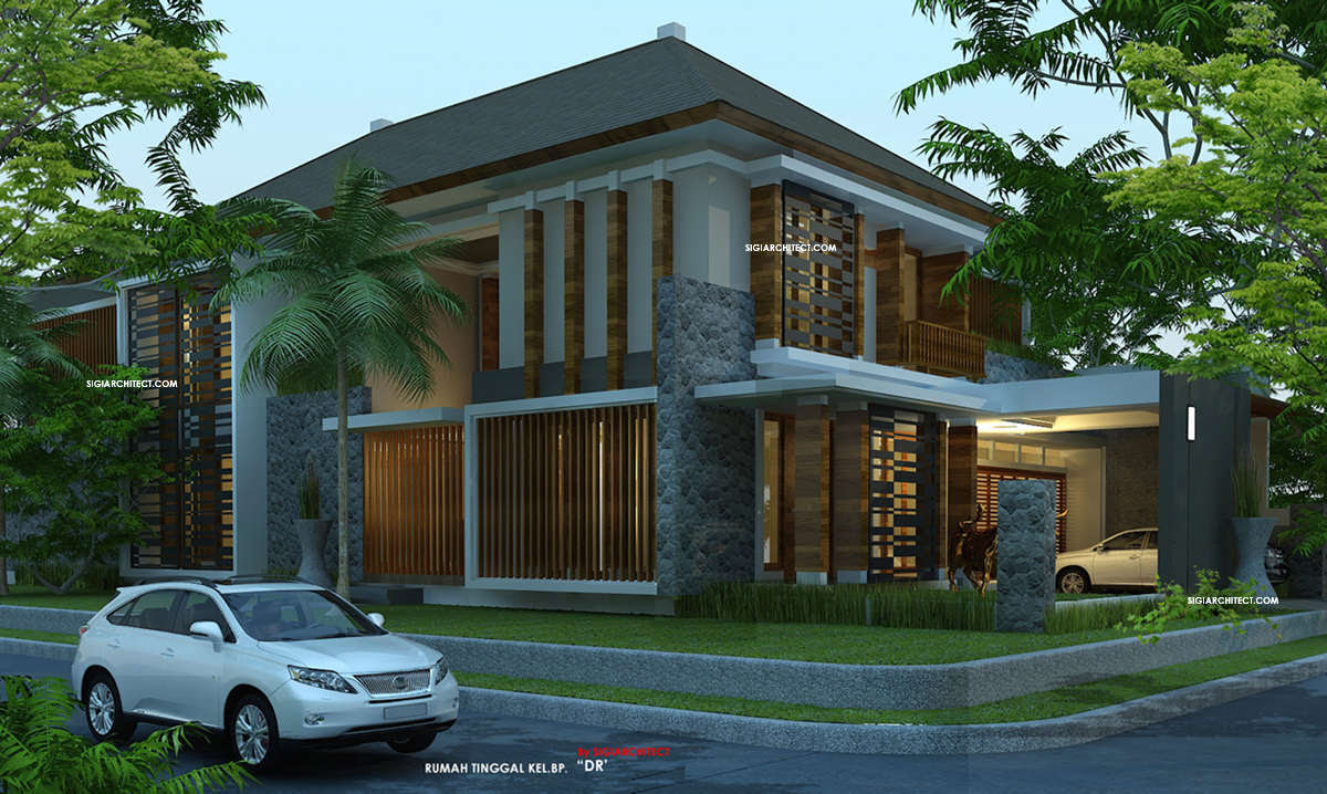 Desain Rumah Pojok Desain Unik Tropis Modern Desain Rumah Pojok Desain Unik Tropis Modern