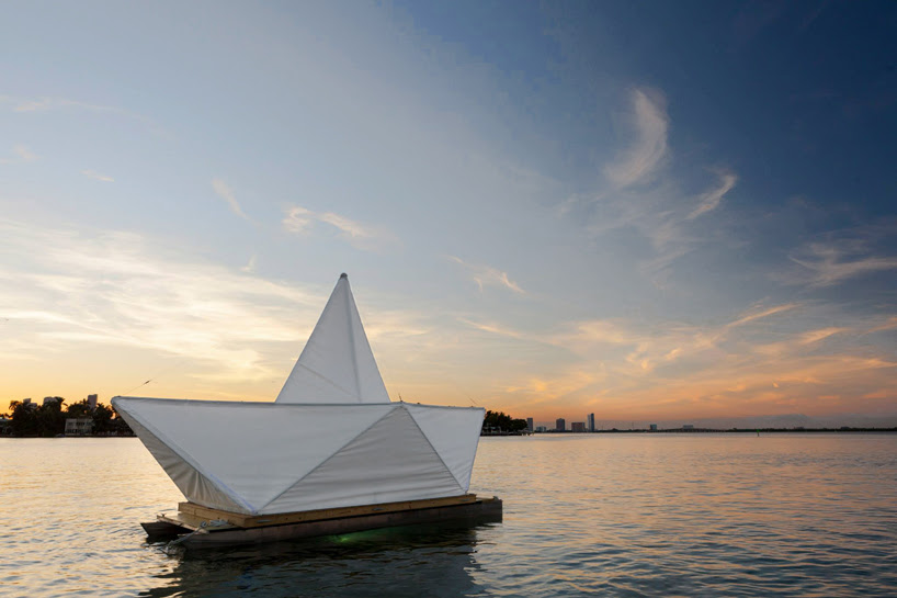 luis pons floats paper dreams at art basel miami beach