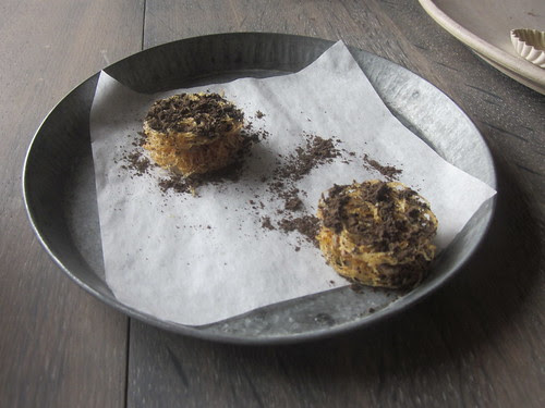 Noma - Copenhagen - August 2012 - Potato Sandwich with Duck Liver Mousse and Black Trumpet Mushrooms