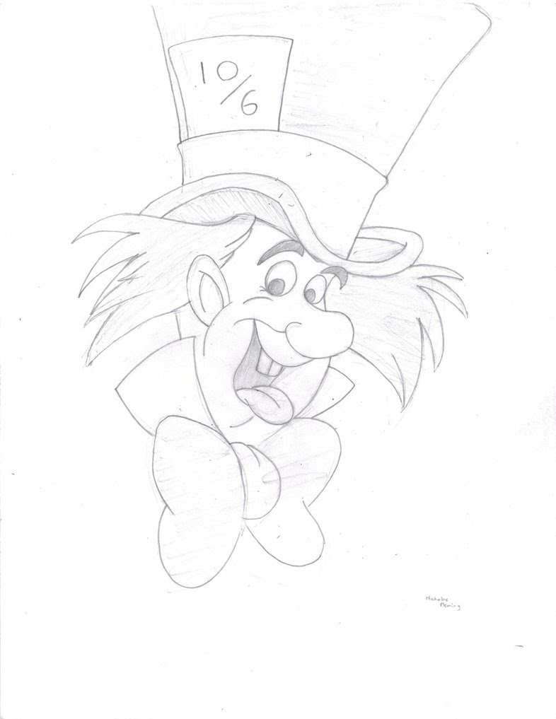 30+ Top For Simple Mad Hatter Hat Drawing | Charmimsy