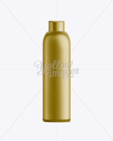 Download Download Gold Plastic Cosmetic Bottle With Cap 200 Ml Psd Yellowimages Mockups
