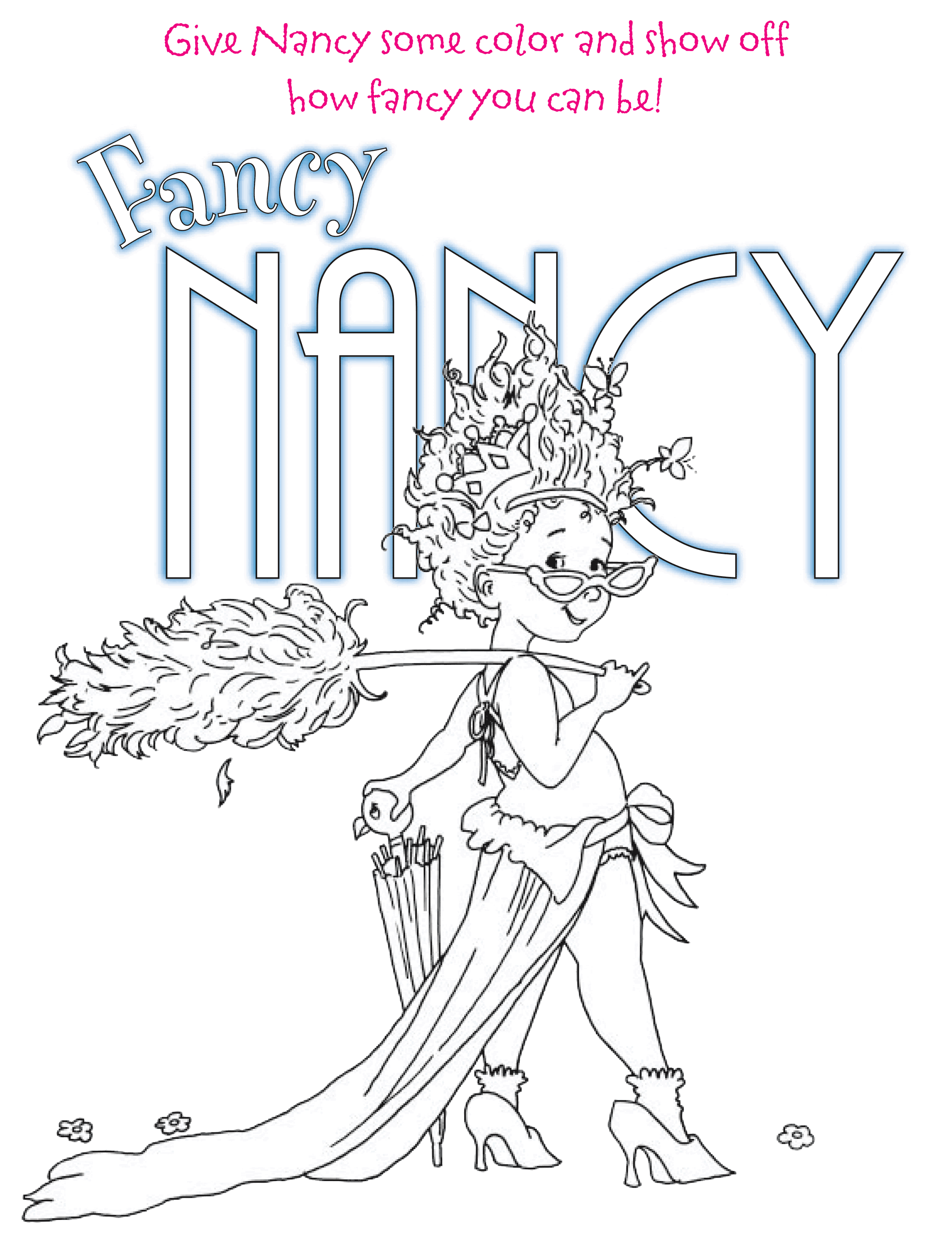 23+ inspirational photograph Printable Fancy Nancy Coloring Pages