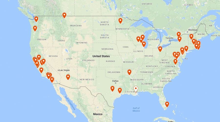 Youth Hostels Usa Map Kinderzimmer 2018