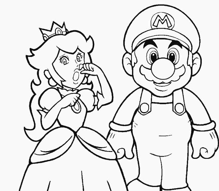 Mario Characters Coloring Pages Printable Princess Daisy Baby