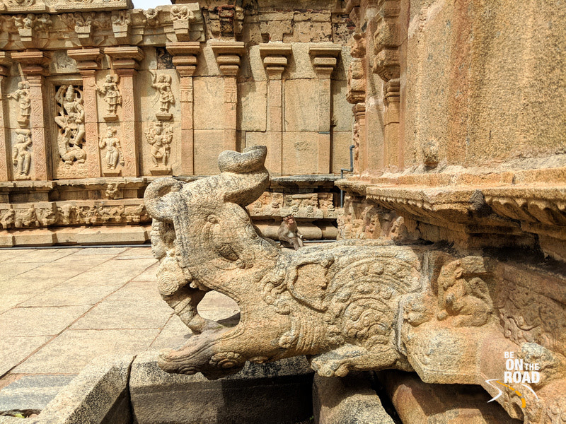 The Gargoyle, the monkey and the gorgeous sculptures at the Bhoga Nandeeswara Temple