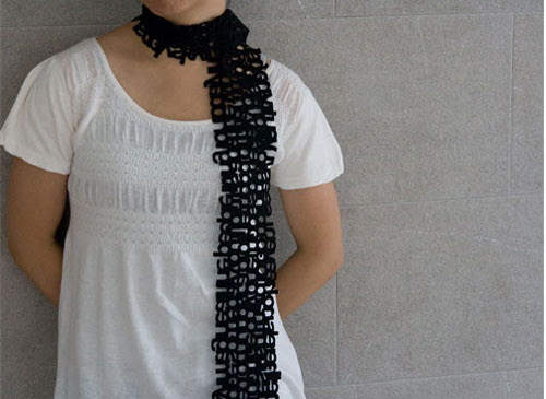 lowercase scarf