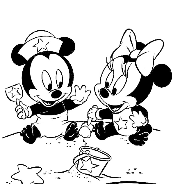 Dibujos Para Colorear De Minnie Y Daisy