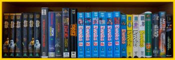 Row 4 of the Star Wars VHS Collection. Click for bigger.