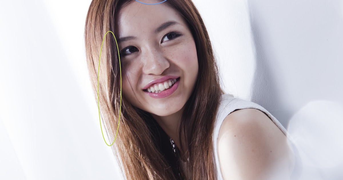 髪型 ロング 前髪なし 分け目 Mariya Kasradze