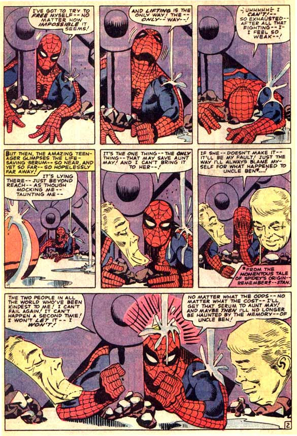 Peter, you will be visited by two elderly spirits, who will tell you to take your vitamins and eat your wheatcakes... February 1966 Marvels