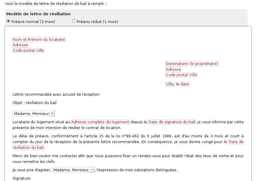 Lettre De Préavis Logement 1 Mois Logement Social Exemple de Lettre