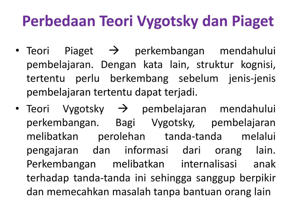 Perkembangan Kognitif Menurut Piaget Berbagi Informasi