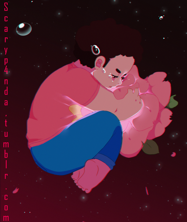 Part of a Steven Universe cellphone Wallpaper I made for a friend!


 Steven hugging a rose with his gem shining. Don’t know were this came from.