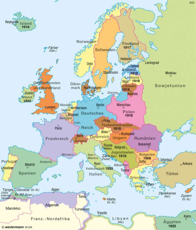 Aktuelle Karte Von Europa Ohne Beschrieftung / Asien ohne Beschriftung