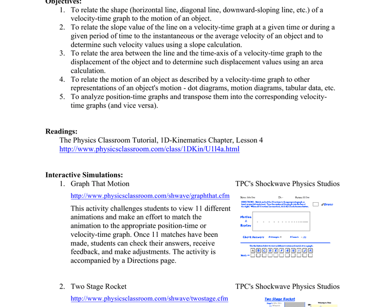 Distance Vs Time Graph Worksheet Answer Key - GRAPHING DISTANCE VS