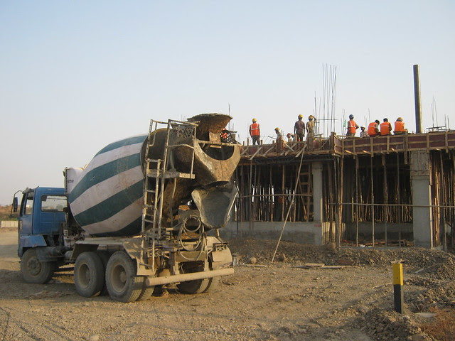 Ready Mix Concrete for the slab - Life Republic - Hinjewadi Marunji - on 22nd February 2012 - World Thinking Day
