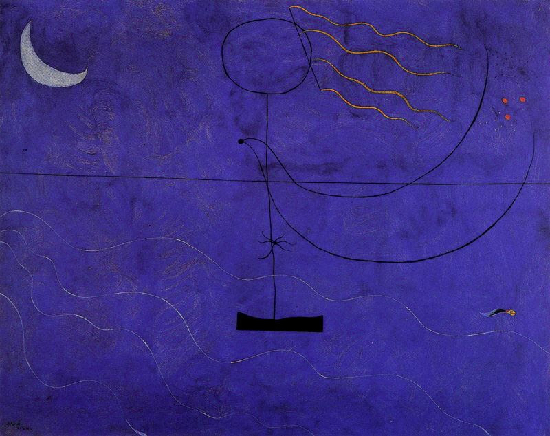 Resultado de imagen de Mirador, Miró, azul 1961