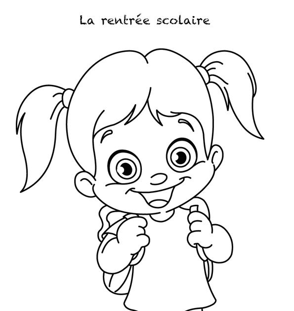 Coloriage204 coloriage de petite fille