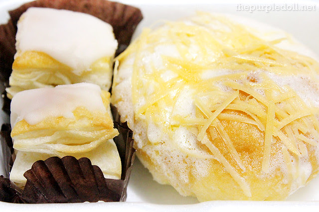 Ensaymada with Quezo de Bola P56 and Napoleones P29 each
