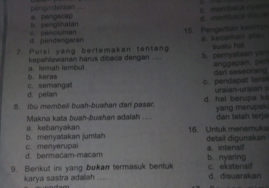 28 Contoh Soal Cerpen Pilihan Ganda Kumpulan Contoh Soal