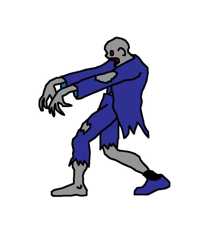 Funny Animated Gif: Cartoon Zombie Animated Gif