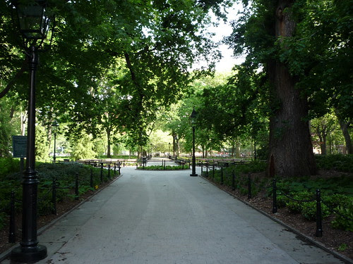 Washington Square Park, before the reopening