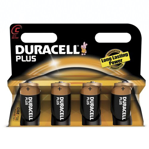 → Buy Duracell Plus MN1400 Alkaline C Batteries - 4-Pack : JINGSTE