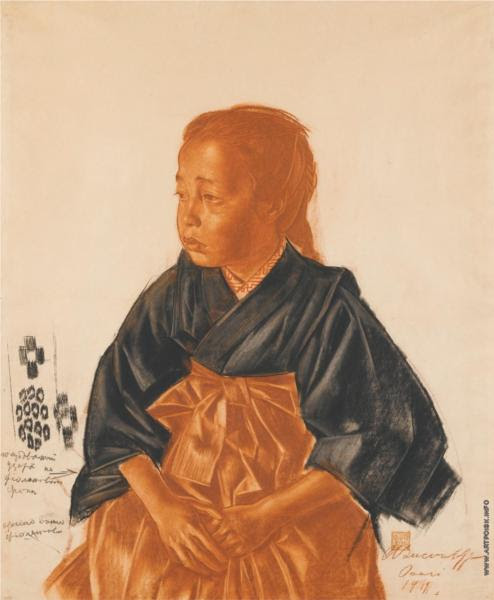 Portrait of a Japanese girl - Jacovleff Alexandre 