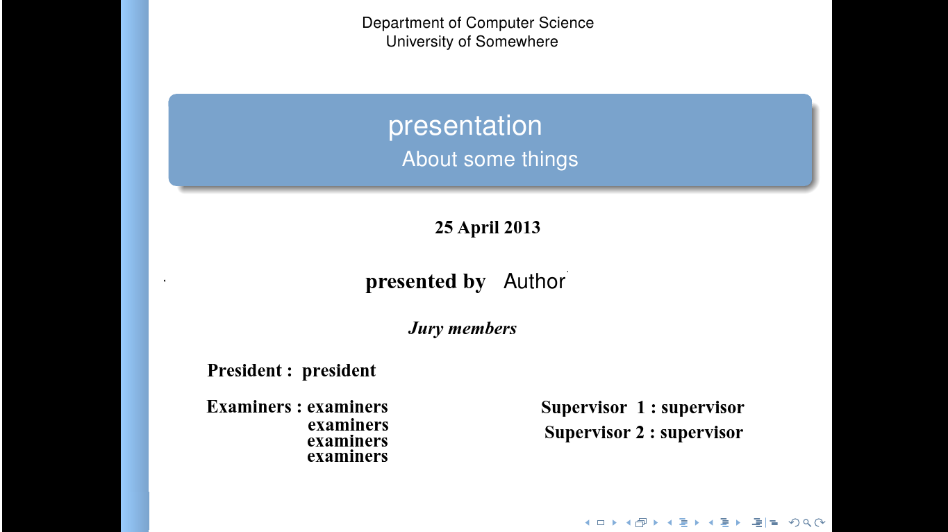 how to make presentation in beamer