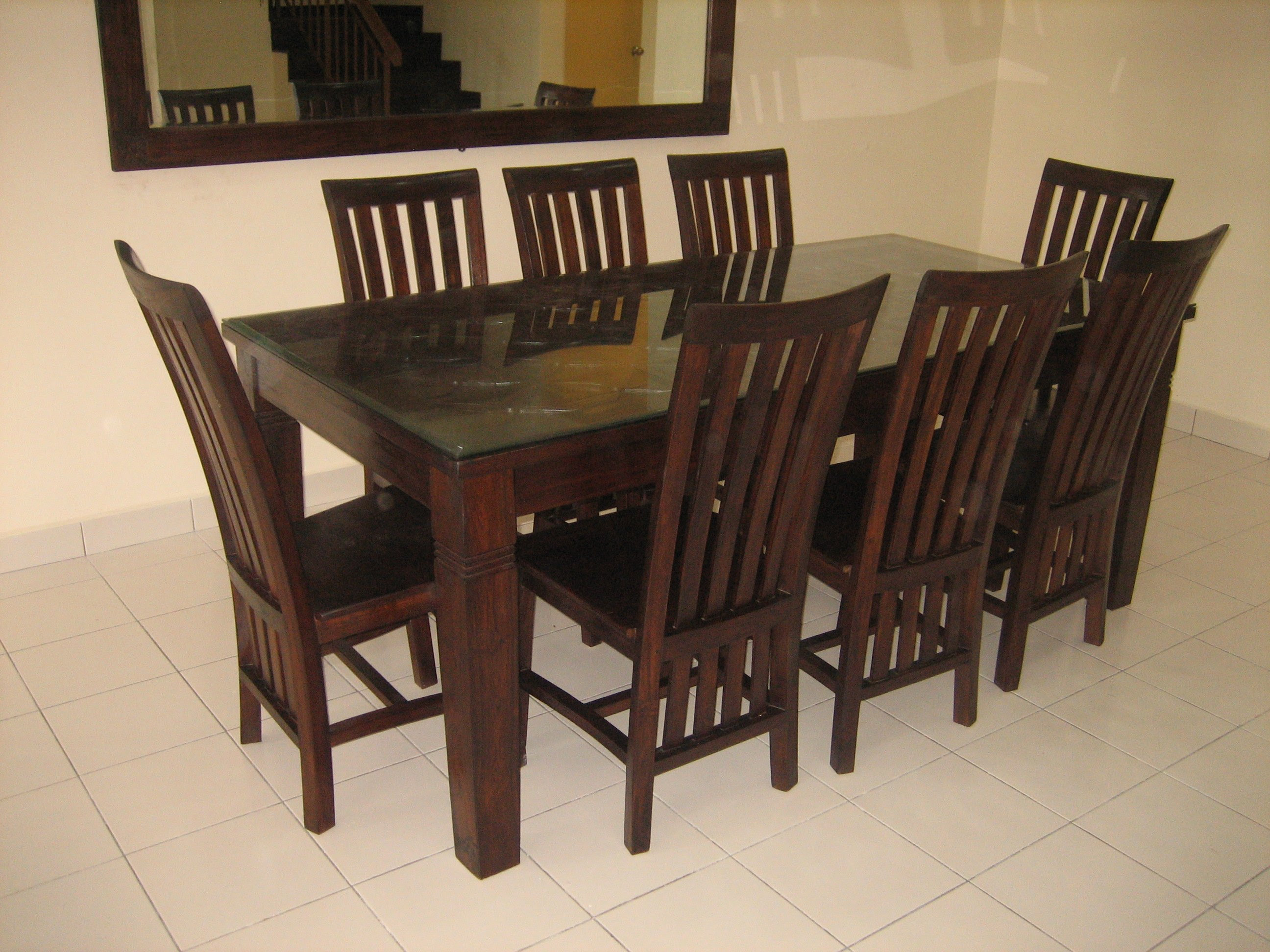 [Download 33+] Teak Wood Wooden Dining Table Designs With Glass Top In