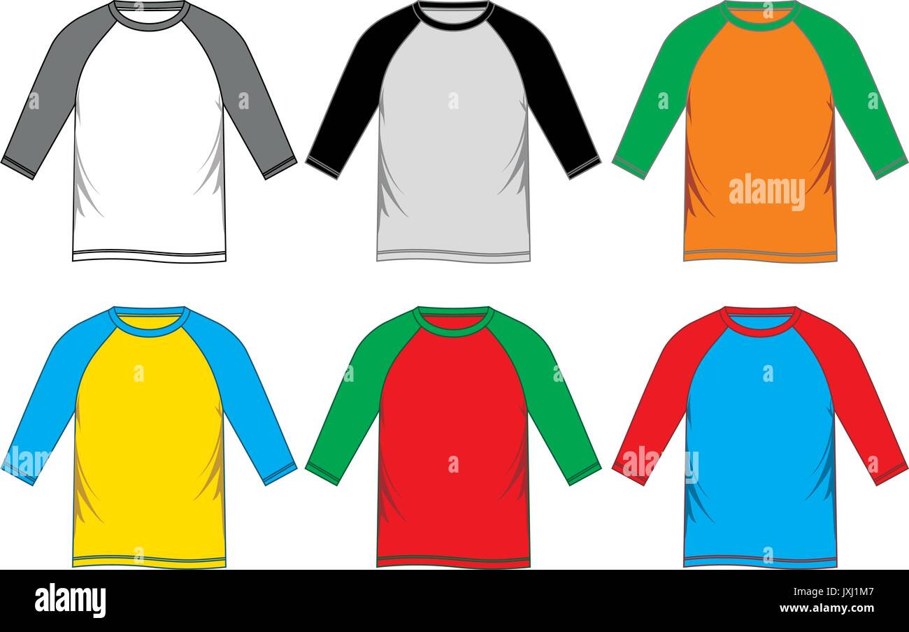 Kaos Raglan Vector Cdr - Desain Kaos Menarik