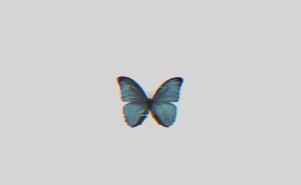 The Best 9 Aesthetic Wallpaper Blue Butterfly Black Background