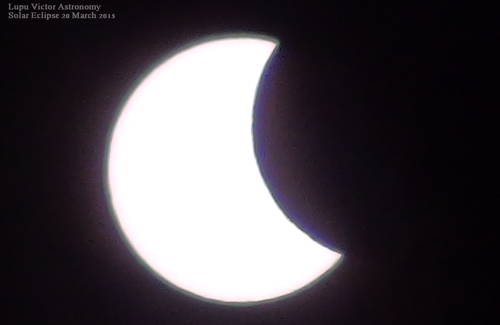 Eclipsa de Soare 20 Martie 2015 prin Telescop.