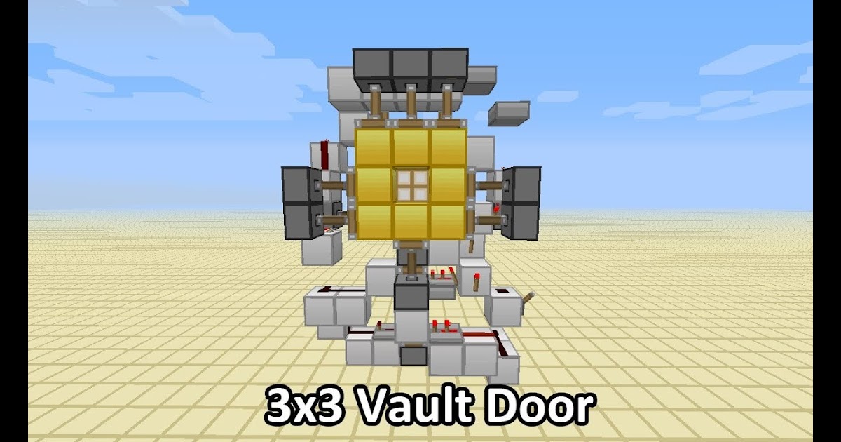 She Game Games Minecraft With Dummies Supercharged 3x3 Piston Vault Door 1 5 Friendly