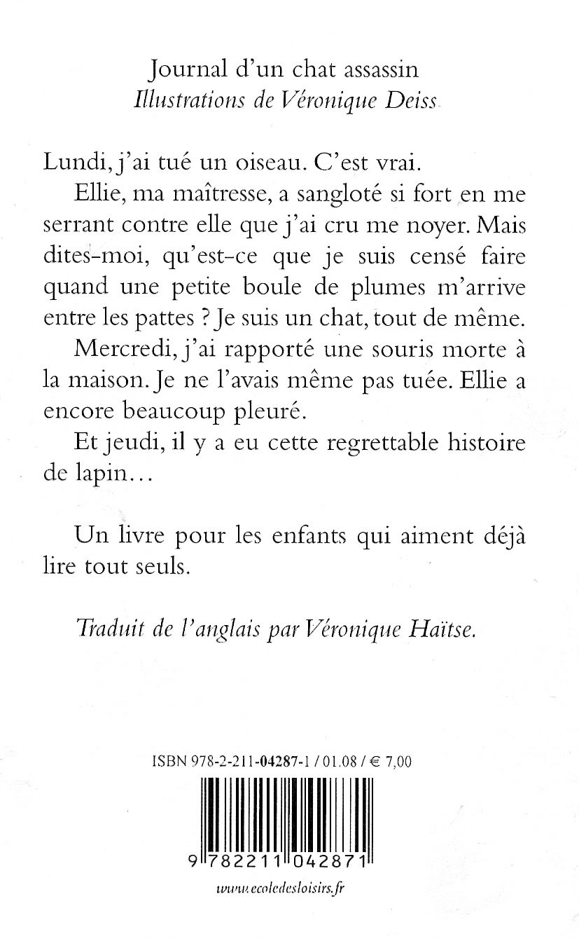 Journal D Un Chat Assassin Tapuscrit √ 100 ou plus journal d'un chat assassin tapuscrit 307190-Journal d'un