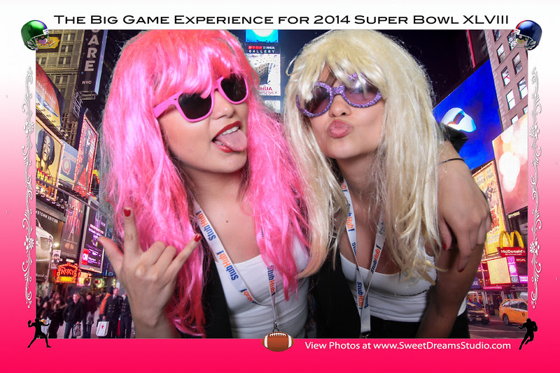 Super Bowl party photo booth rental NY Manhattan