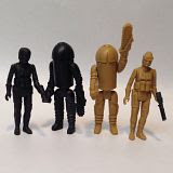 The Mark Ultra's the "Church Agent" and "Panza SNC" robot resin action figures!