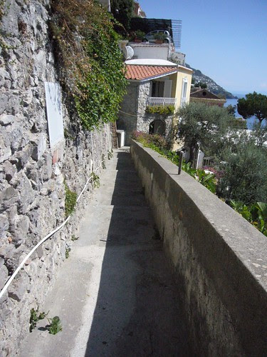 down the hill
