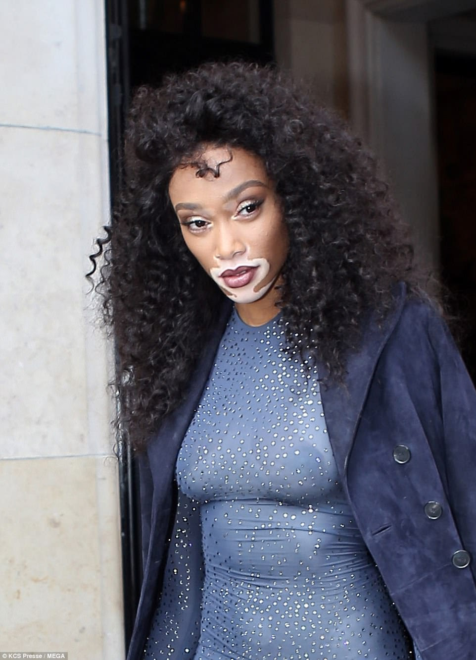 Show-stopper: Winnie turned heads as she made her grand entrance at the show, which kicked off the five-day fashion extravaganza in the French capital